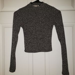 Express Mockneck Crop Top